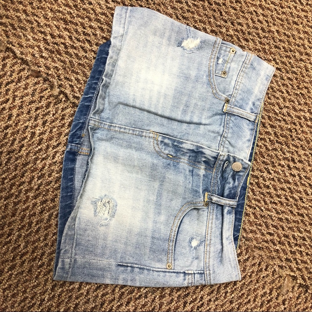 American eagle jean skirt